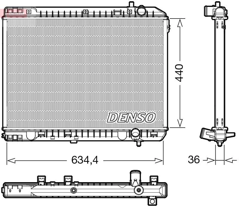 Image of DENSO Engine radiator DENSO DRM43008