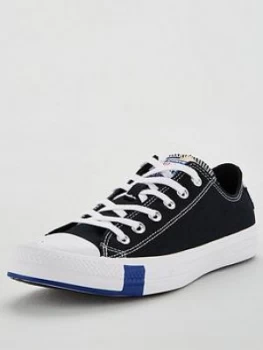 Converse Chuck Taylor All Star Ox - Black/Blue/Red, Black/Blue/Red, Size 8, Men