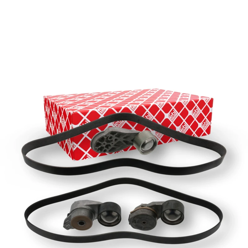 Image of FEBI BILSTEIN 45632 V-ribbed belt set with clamping elements V-Ribbed Belt Set (542)