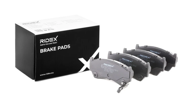 Image of RIDEX 402B0729 Brake pad set Front Axle, with acoustic wear warning Brake Pad Set,disc brake (402)