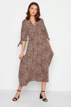 Tall Tie Sleeve Midi Dress