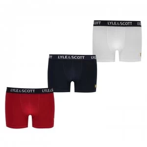Image of Lyle and Scott Pack Trunks - White/Navy/Red