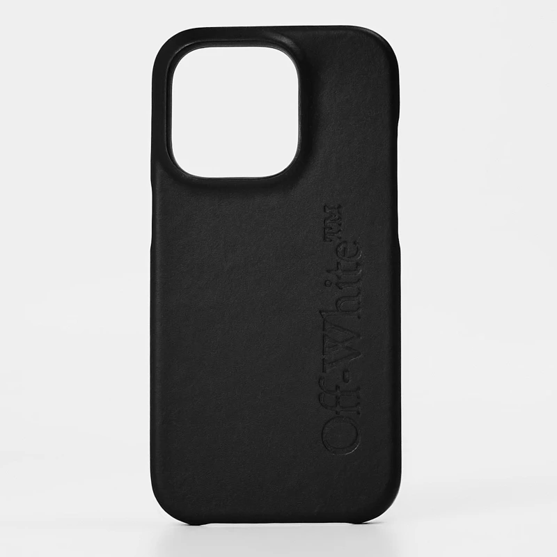 Image of Off White Mens Phone Case Black male One Size