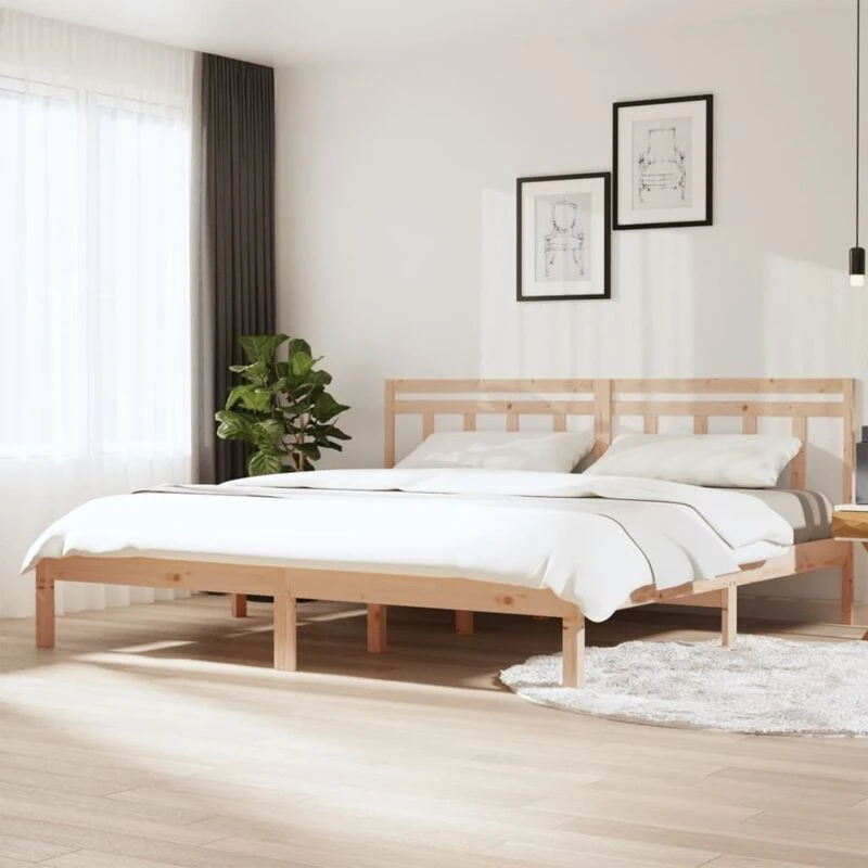 Image of VIDAXL 3100599 Bed Frame without Mattress Solid Wood 160x200cm (810027+814104) Vidaxl 8720286958254