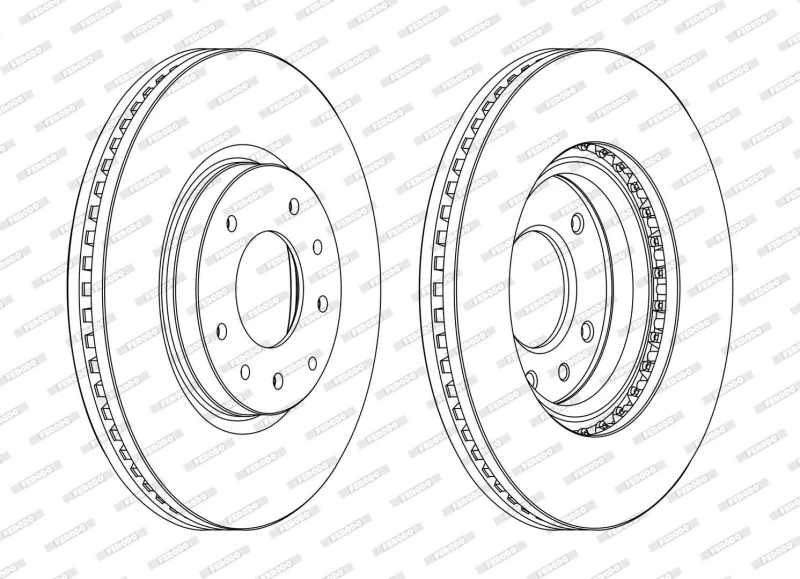 Image of Brake disc FERODO DDF1768C