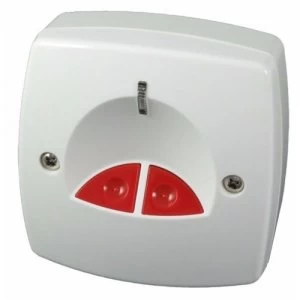 Image of CQR Panic Button and Key Personal Attack Hold-Up Device White Finish - Electronic Double Panic Button