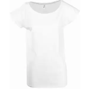 Image of SOLS Womens/Ladies Marylin Long Length T-Shirt (M) (White)