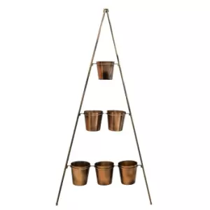 Ivyline Metal Wall Plant Stand 128CM - Gold