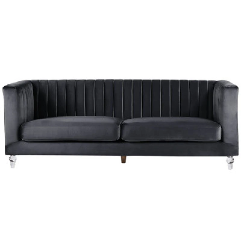 Image of Beliani Sofa 3 Seater Arvika Velvet Black