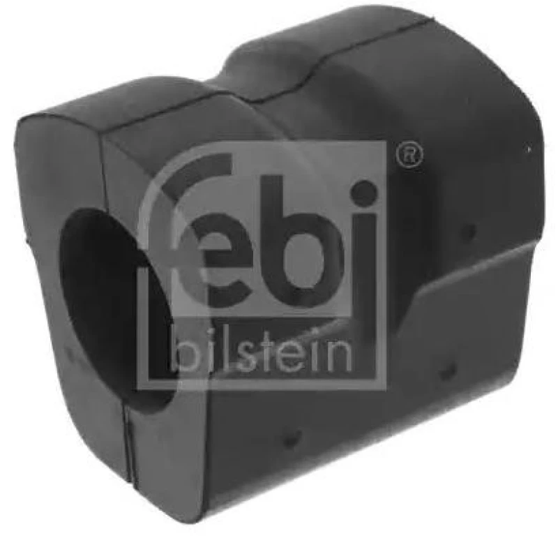 Image of FEBI BILSTEIN 100057 Stabilizer Bushes Front Axle, Rubber Rubber Anti-roll Bar Bush Kit (1334)