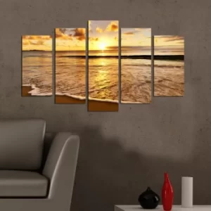 Image of 5PMDF-35 Multicolor Decorative MDF Painting (5 Pieces)
