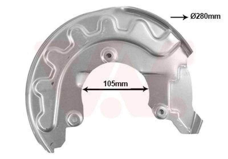Image of VAN WEZEL Brake disc backing plate VAN WEZEL 5814371