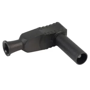 image of PJP 1067-N Right Angle Shrouded 4mm Plug Black