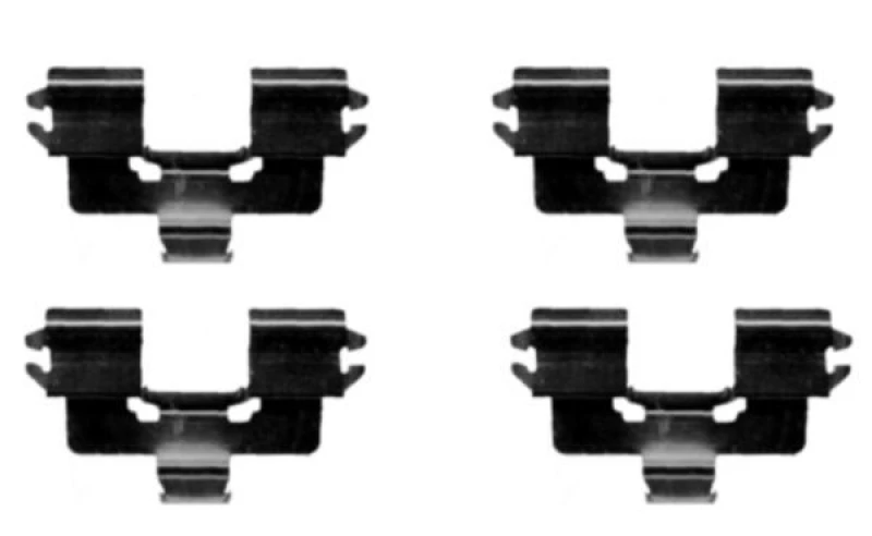 Image of HELLA Brake pad fitting kit HELLA 8DZ 355 203-711