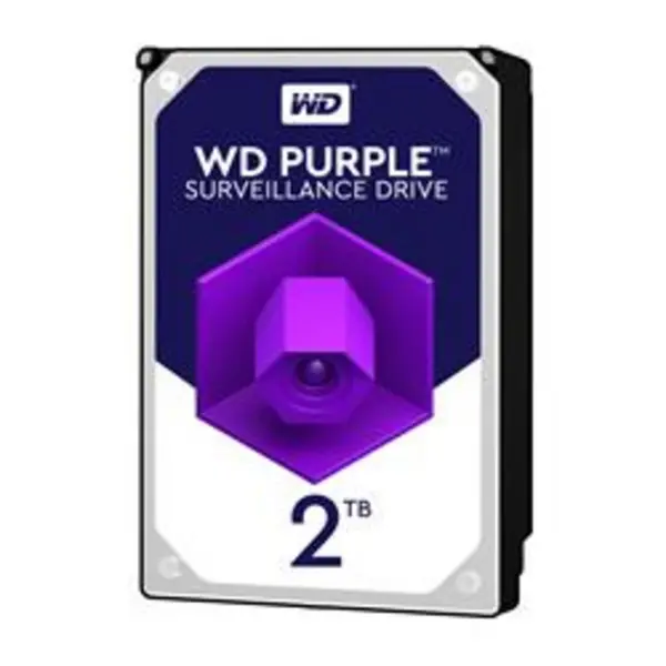 image of WD 2TB Purple 3.5 SATA 6Gbs 5400RPM 64MB Surveillance Drive WD20PURZ