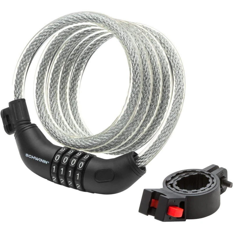 Image of Schwinn Combi 6x12 Lock - Black 6ftx12mm