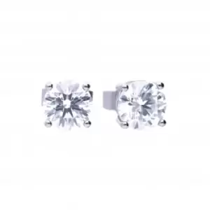 Image of 4 Claw Cubic Zirconia Studs 1ct E5907