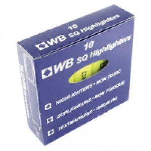 Image of Nice Price Yellow Hi-Glo Highlighter Pen Pack of 10 HI2717 819111