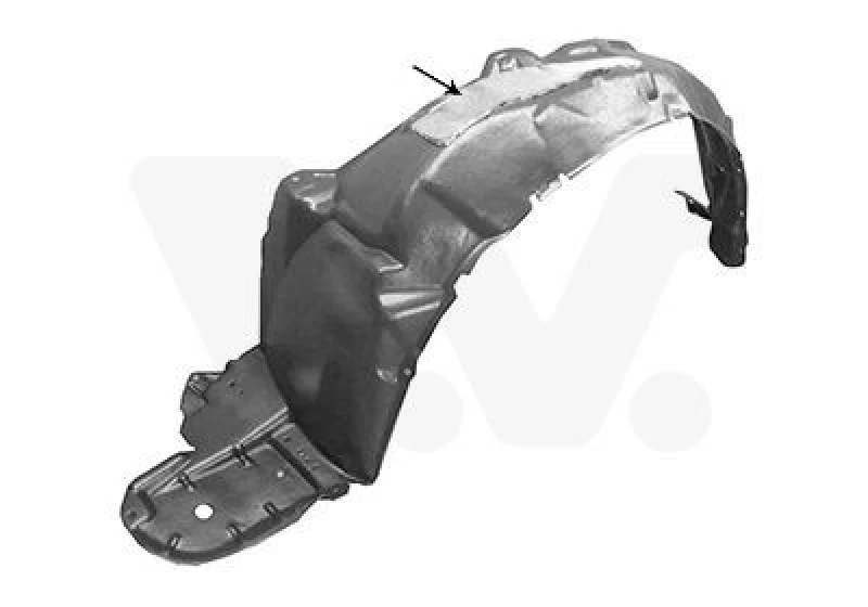 Image of VAN WEZEL Wheel arch liner VAN WEZEL 5467435