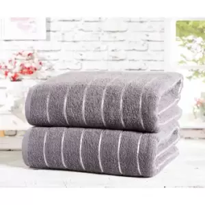 image of Rapport Home Furnishings Sandringham 450 gsm Towel Bale - 2 Piece - Charcoal