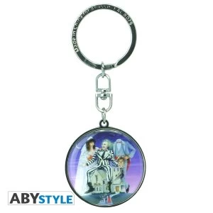 image of Beetlejuice - Beetlejuice And Maitland Couple Metal Keychain