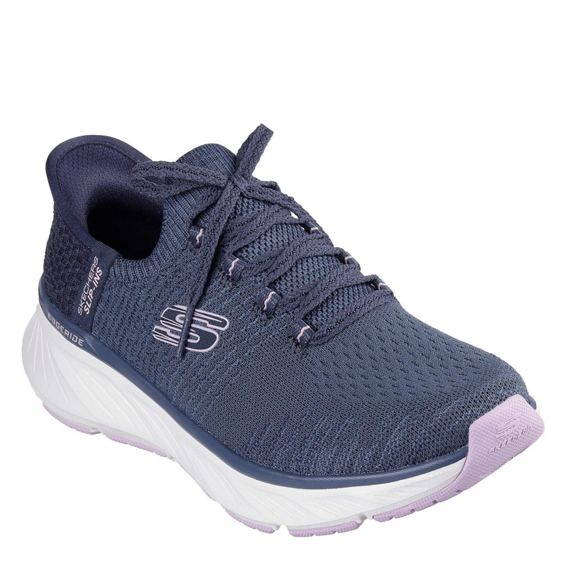 Image of Skechers Womens Slip Ins Edgeride Impression Navy Trainers - UK 7 Blue female PS4232NVL7