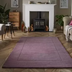 image of Mayfair Esme 80x150cm Mauve Wool Rug