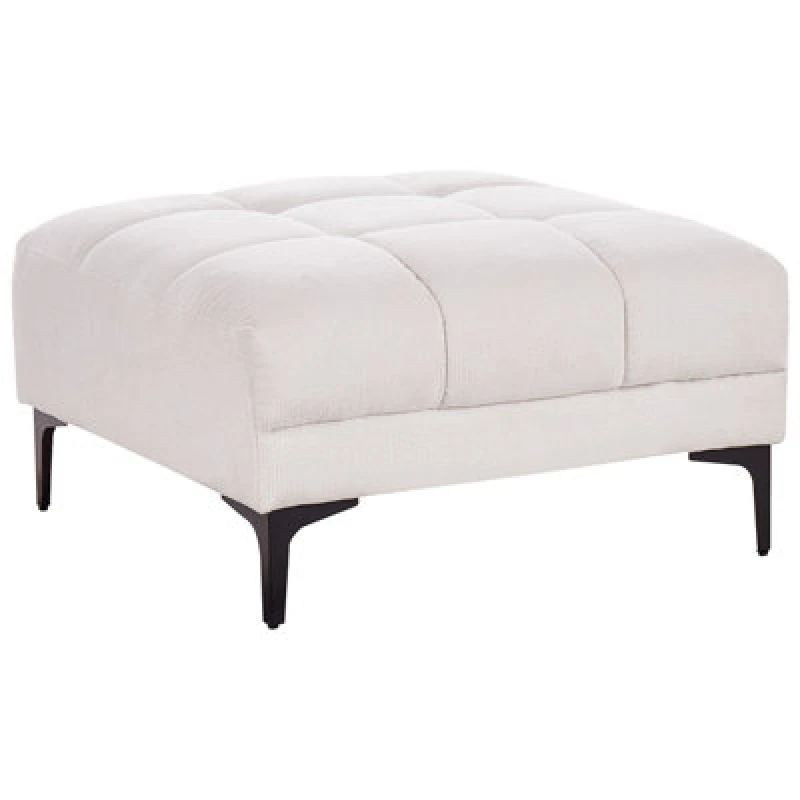 Image of Beliani Ottoman Alnes Fabric Off-White