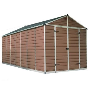 Image of Palram SkyLight Shed 8 x 16 - Amber