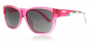 image of Puma PU0004S Sunglasses Fuschia Smoke 001 49mm