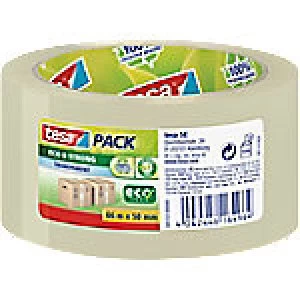 image of tesapack Packaging Tape Eco & Strong, PP 50 mm x 66 m Transparent