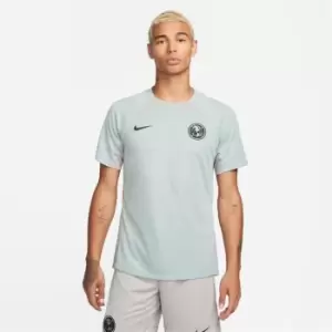 Image of Nike America Mens Nike Dri-FIT Short-Sleeve Soccer Drill Top - Green