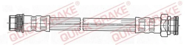 Image of QUICK BRAKE Brake hose QUICK BRAKE 27.076