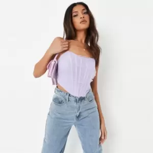 image of Missguided Dobby Mesh Corset - Purple