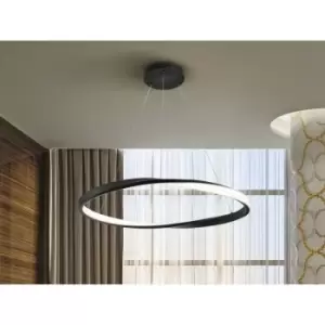 image of Schuller Lighting - Schuller Altair Integrated LED Pendant Ceiling Light Matt Black 4000K