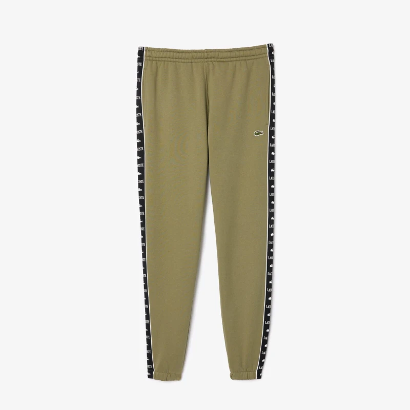 Image of Lacoste Mens Closed Hem Woven Tracksuit Joggers Khaki male 2XL