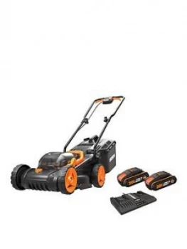 image of Worx WG779E.2 34cm 40V Cordless Lawnmower