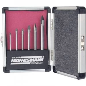 image of Brueder Mannesmann 54806 Tile and glass drill bit set 6 Piece Cylinder shank 1 Set