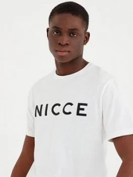 image of Nicce Original Logo T-Shirt, White Size M Men