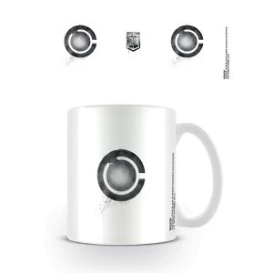 image of Justice League Movie - Cyborg Logo Drip Mug