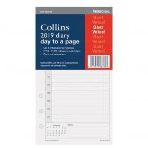 Image of Collins PR2100 2019 Personal Diary Refill Day A Page Ref PR2100 19