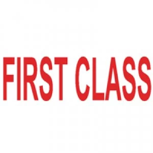 Image of Colop Green Line Word Stamp FIRST Class Red C144837FIR