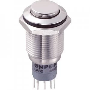 image of TRU COMPONENTS LAS2GQH 22SP Tamper proof pushbutton 250 V AC 3 A 2 x OnOn momentary