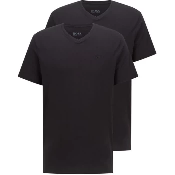 Image of Boss Boss 2 Pack V Neck T Shirt - Black