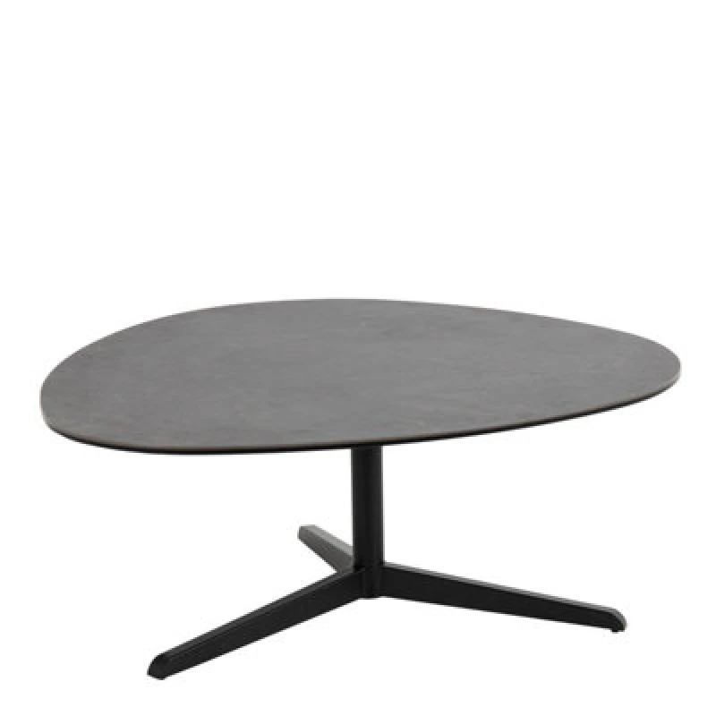 Image of Furniture To Go Barnsley Black Ceramic Coffee Table 100X95X41 Cm