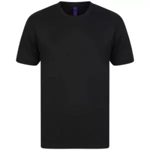 image of Henbury Mens HiCool Performance T-Shirt (4XL) (Black)