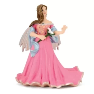 image of PAPO The Enchanted World Pink Elf with Lily Toy Figure, Three Years or Above, Multi-colour (38814)