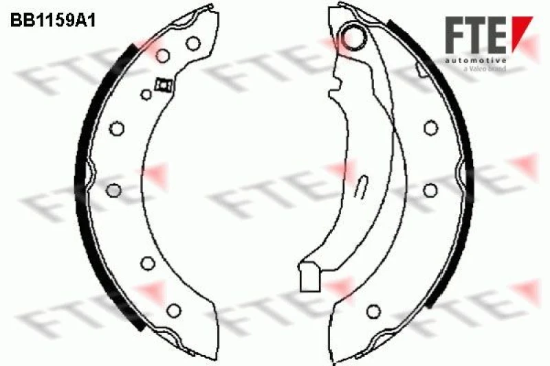 Image of Brake Shoe Set FTE 9100031