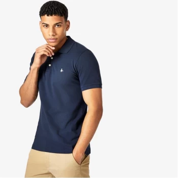 image of Jack Wills Eaton Stretch Polo - Navy