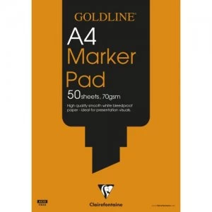 image of Goldline Bleedproof Marker Pad A4 GPB1A4Z